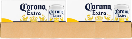 Corona Tray met 24 blikjes van 33cl